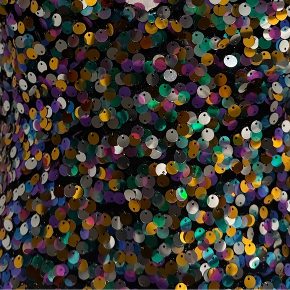 ZARA ✨ Sequin colorful sparkle tank party ready cocktail party crop top - Picture 5 of 8